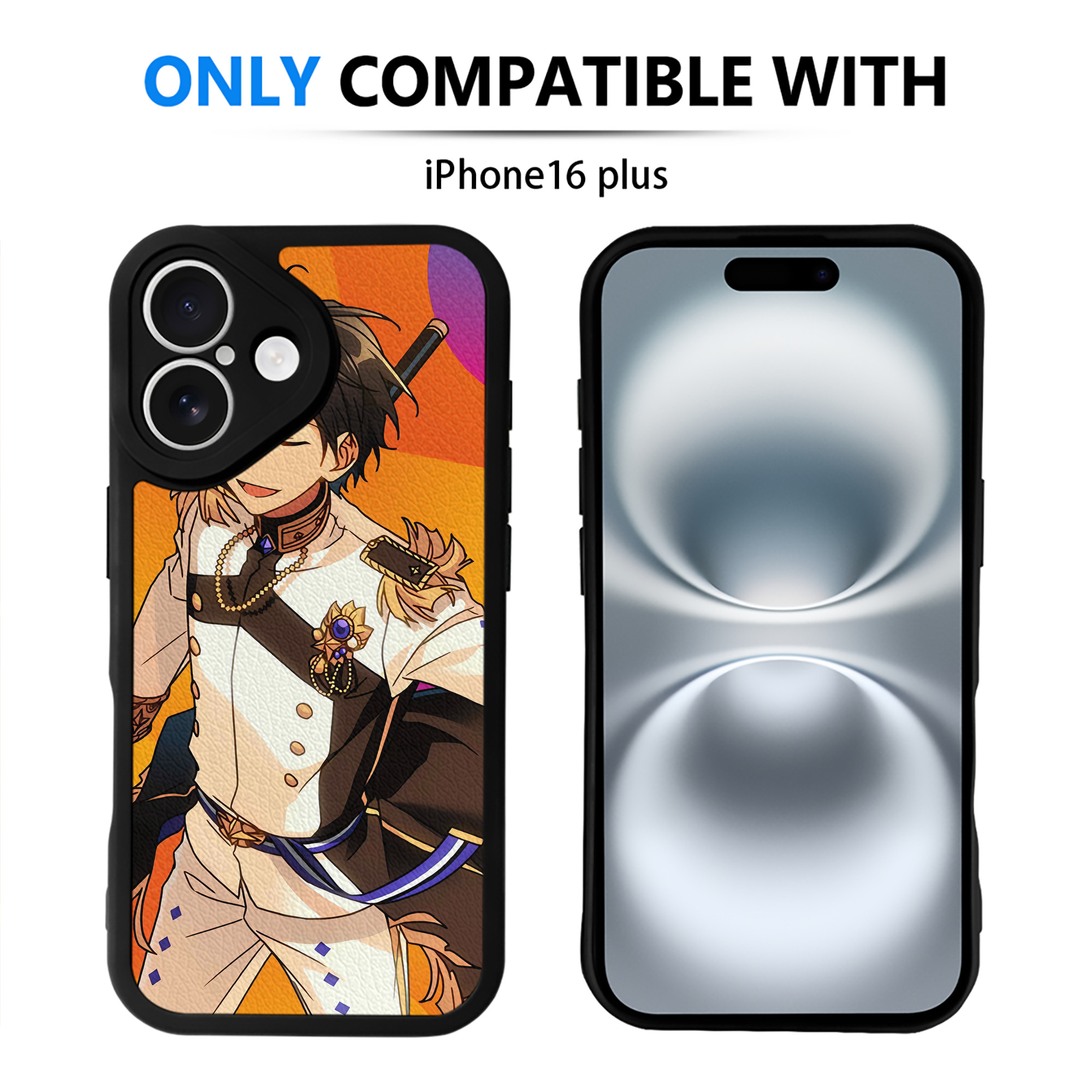 （画像用） あんさんぶるスターズ! Ensemble Stars 【iPhone 16シリーズ対応】シリコンスマホケース（レザー調） 材質：シリコン